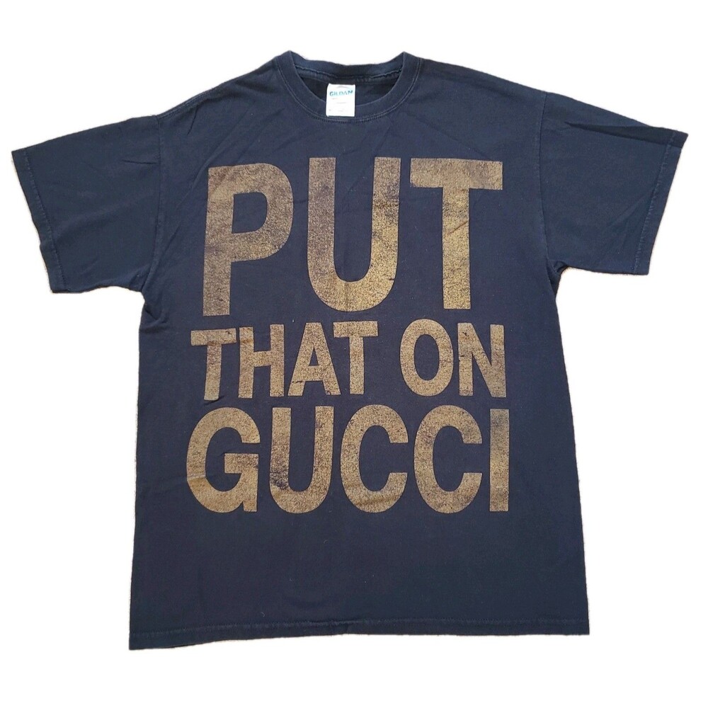 VTG Gucci Mane Trap-A-Thon Promo Size Medium Mens Put That On Gucci T-Shirt 2007